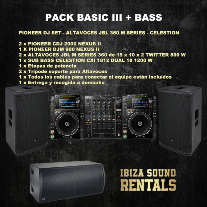 PACK BASIC III + BASS