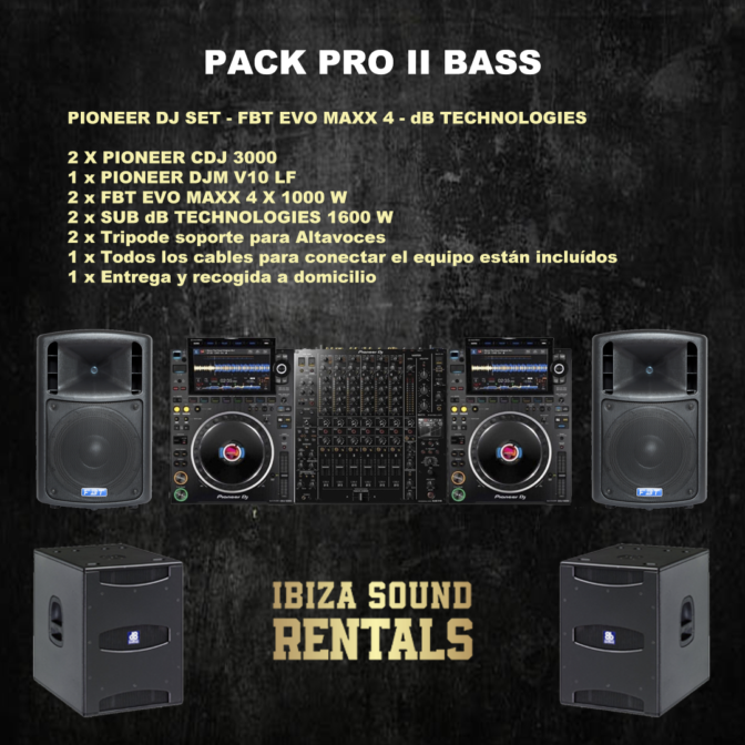 PACK PRO II + BASS