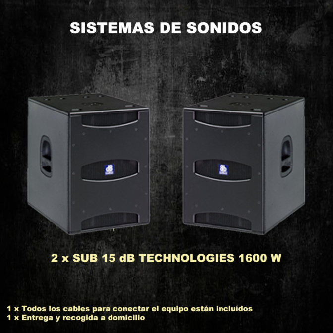 SUB 15 DB TECHNOLOGIES